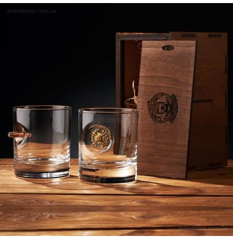 Набор 2-х стаканов для виски «Сухопутные войска»