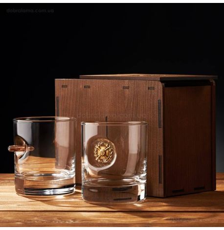 Набор 2-х стаканов для виски «Сухопутные войска»