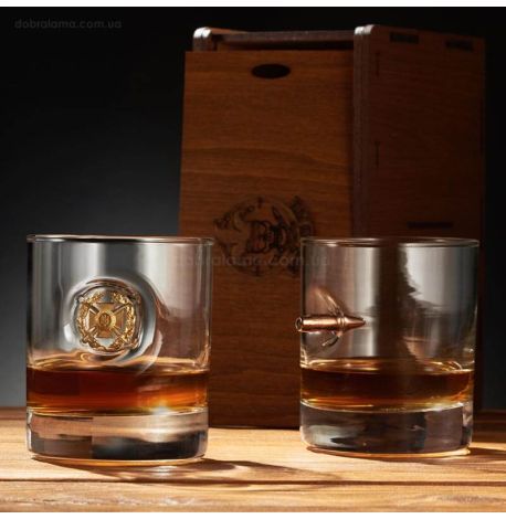 Набор 2-х стаканов для виски «Сухопутные войска»