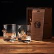 Набор 2-х стаканов для виски «Трезубец и пуля»