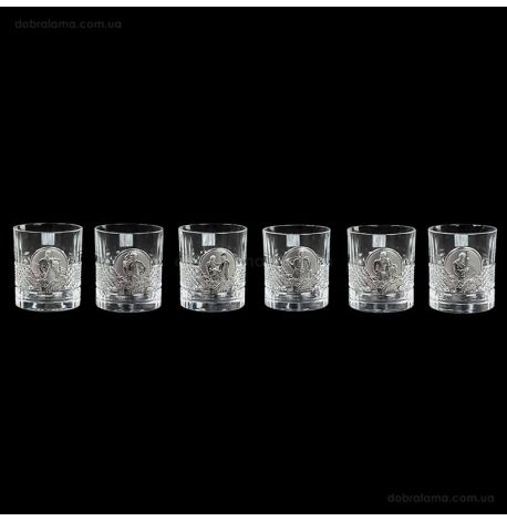 Набор 6-ти стаканов для виски «Казаки» Boss Crystal