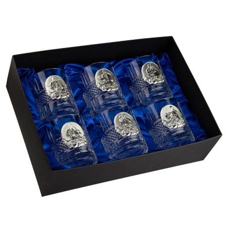 Набор 6-ти стаканов для виски «Казаки» Boss Crystal