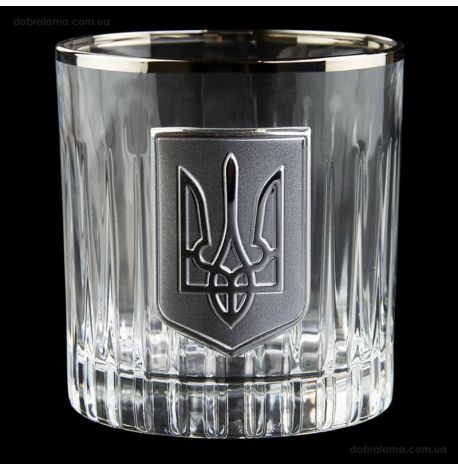 Набор 6-ти стаканов Boss Crystal «Трезубец» (платина, серебро) 