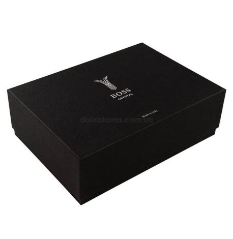 Набор 6-ти стаканов Boss Crystal «Трезубец» (платина, серебро) 