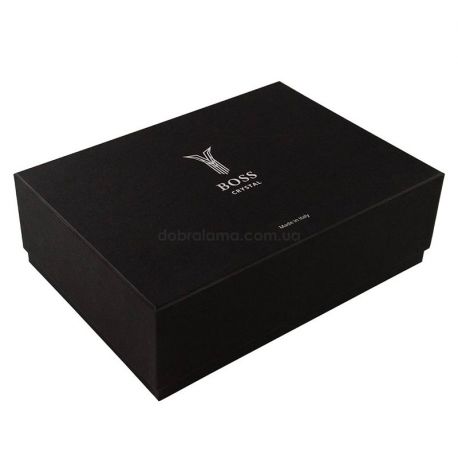 Набір 6-ти склянок Boss Crystal «Тризуб» (срібло) 