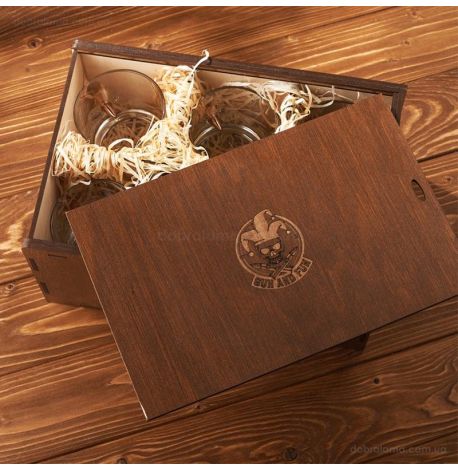 Набор 6-ти стаканов для виски с пулей 7.62 мм