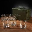 Набор 6-ти стаканов для виски с пулей 7.62 мм в коробе с БК