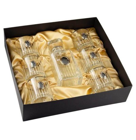 Набор для виски «Гармония» Boss Crystal (графин + 6 стаканов)