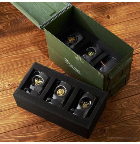 Набор 6-ти стаканов для виски «Короб для ВСУ»