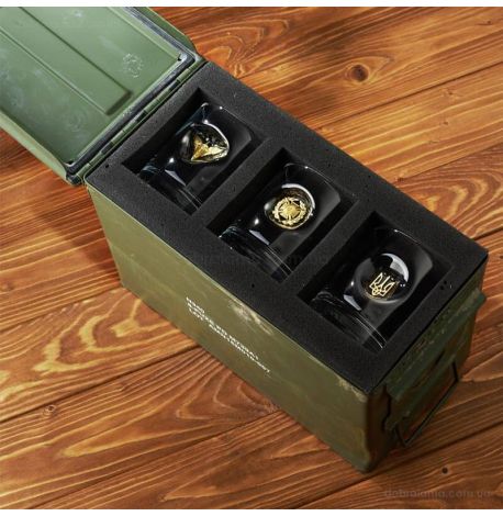 Набор 6-ти стаканов для виски «Короб для ВСУ»