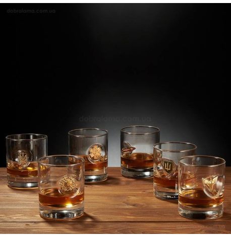 Набор 6-ти стаканов для виски «Сила ВСУ»