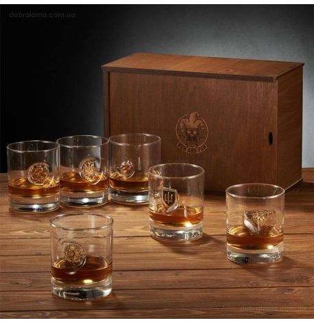 Набор 6-ти стаканов для виски «Сила ВСУ»