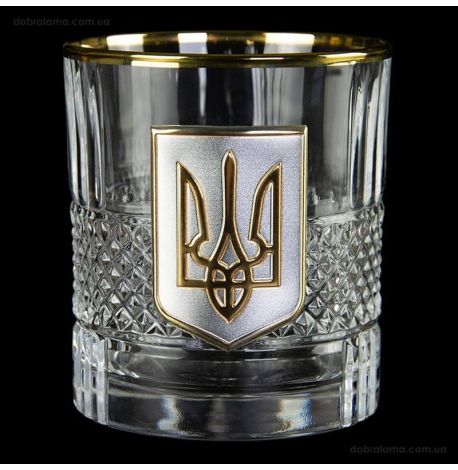 Набір 6-ти склянок для віскі «Тризуб» Boss Crystal