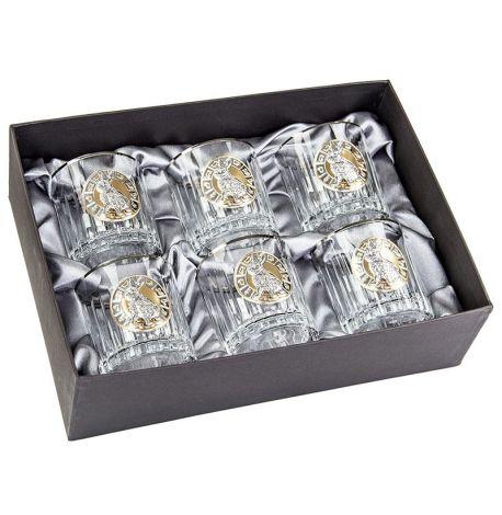 Набор 6-ти стаканов для виски «Кролик-23» Boss Crystal
