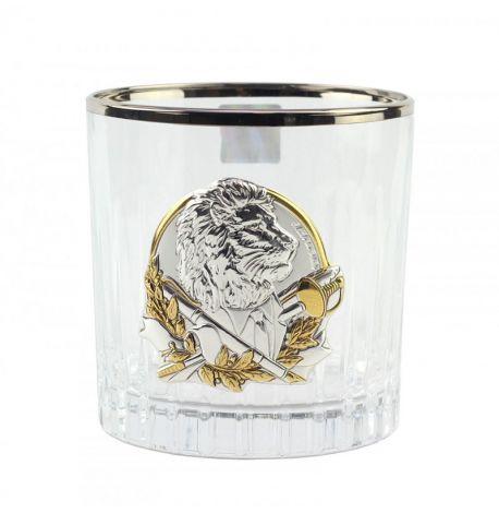 Набір 6-ти склянок для віскі «Лідер» Boss Crystal (срібло, золото, платина)