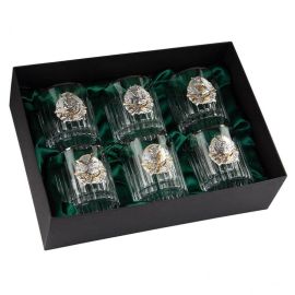 Набор 6-ти стаканов для виски «Охота» Boss Crystal