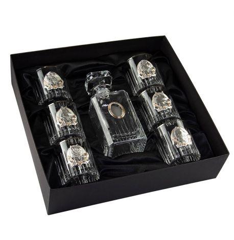 Набор для виски «Сенатор» Boss Crystal (графин + 6 стаканов)