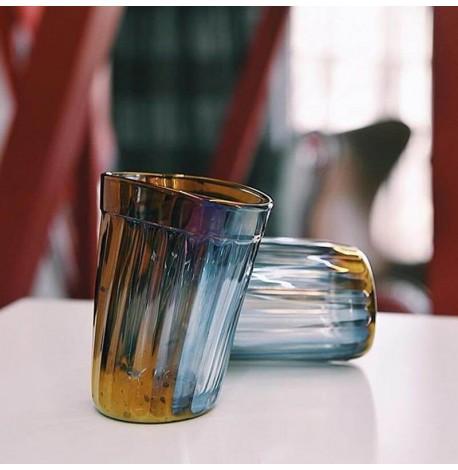 Набор пьяных голографических граненых стаканов Rainbow (6 шт)