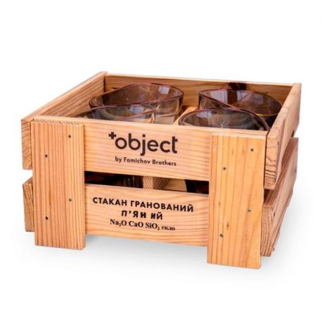 Набор пьяных голографических стаканов для виски Rainbow (4 шт)