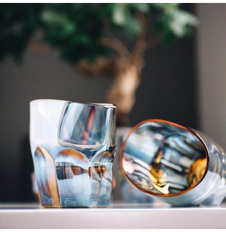 Набор пьяных голографических стаканов для виски Rainbow (6 шт)