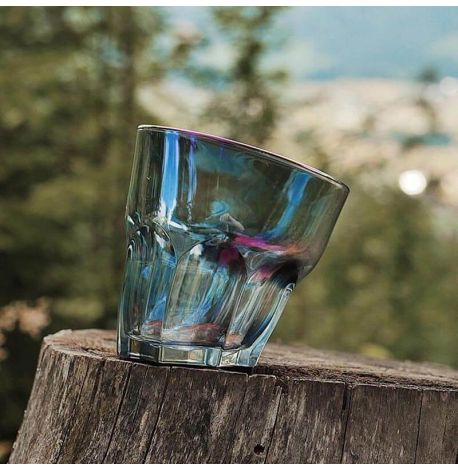Набор пьяных голографических стаканов для виски Rainbow (4 шт)