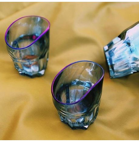 Набор пьяных голографических стаканов для виски Rainbow (6 шт)