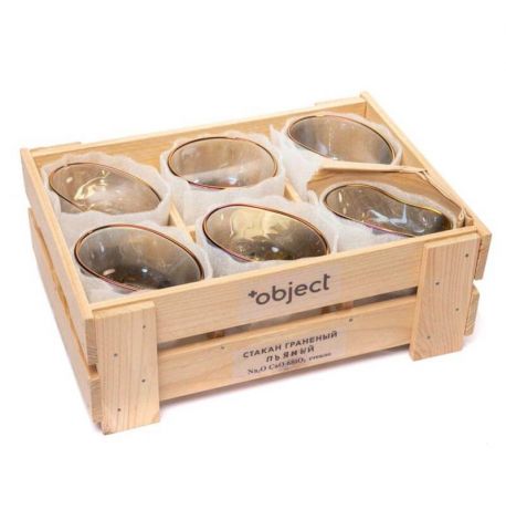 Набор пьяных голографических стаканов для виски Rainbow (6 шт)