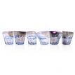 Набор пьяных голографических стаканов для виски Rainbow (6 шт)