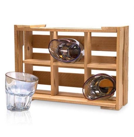 Набор пьяных голографических стаканов для виски Rainbow (6 шт)