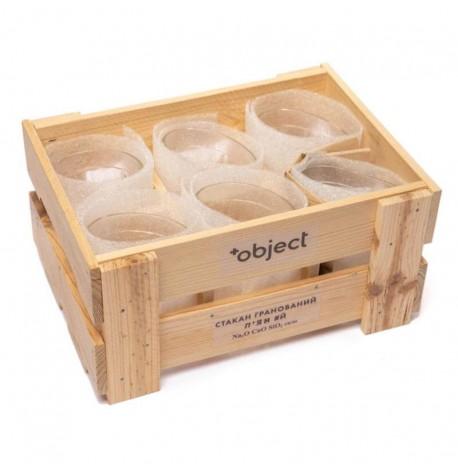 Набор пьяных граненых стаканов (6 шт)