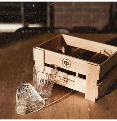 Набор пьяных граненых стаканов (6 шт)