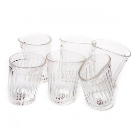 Набор пьяных граненых стаканов (6 шт)