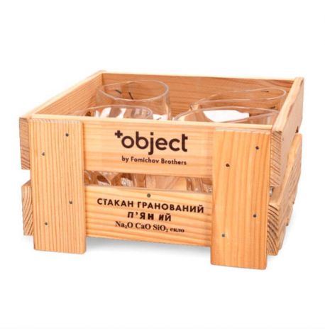 Набір п'яних склянок для віскі (4 шт)