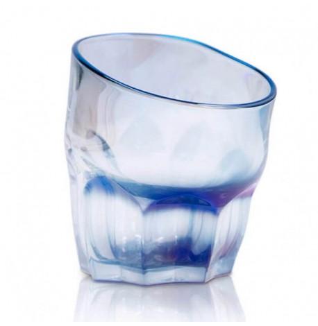 Набор пьяных голографических стаканов для виски Blue (6 шт)