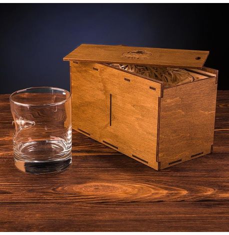 Набор 2-х стаканов для виски с пулей 7.62 мм