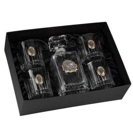 Набор для виски «Лидер» Boss Crystal (графин + 4 стакана)