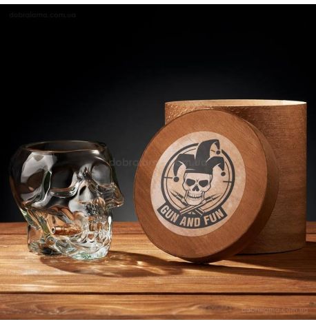 Склянка-череп з кулею 7.62 мм в зубах