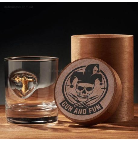 Стакан для виски с эмблемой Танковых войск Украины