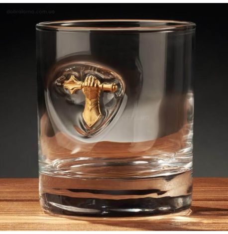 Стакан для виски с эмблемой Танковых войск Украины