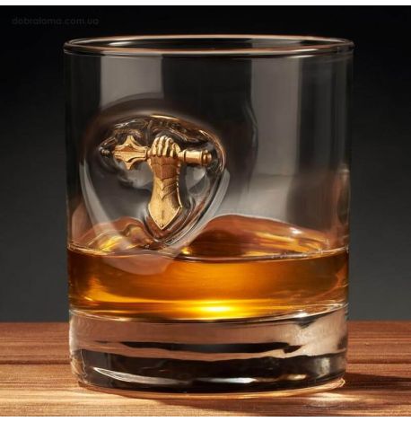 Стакан для виски с эмблемой Танковых войск Украины