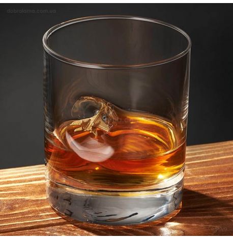 Стакан для виски с самолетом «Миг-29»