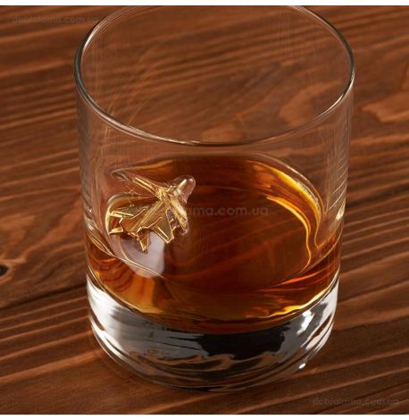 Стакан для виски с самолетом «Миг-29»