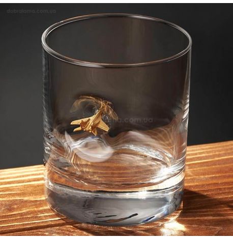 Стакан для виски с самолетом «Миг-29»