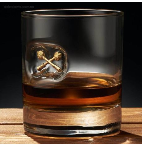 Стакан для виски с генеральскими булавами