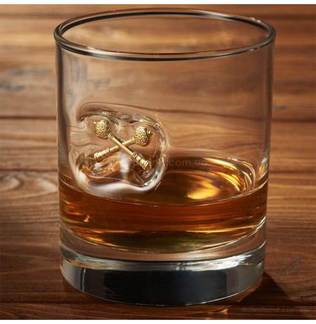 Стакан для виски с генеральскими булавами