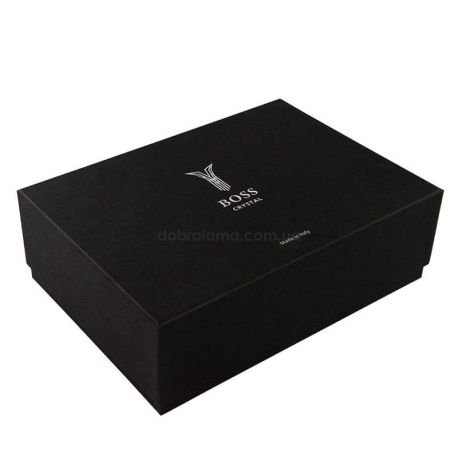 Набор 6-ти стаканов для виски Boss Crystal «Генштаб ВСУ» (золото, серебро, платина) 