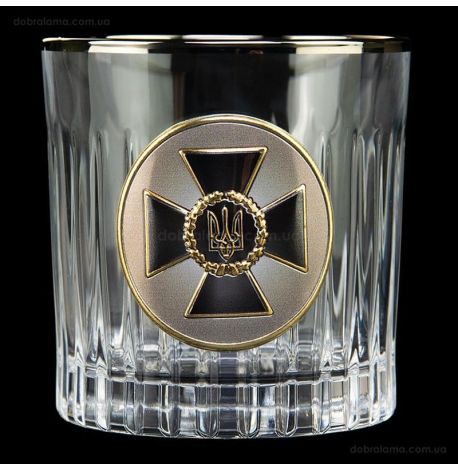 Набір 6-ти склянок для віскі Boss Crystal «СБУ» (золото, срібло, платина) 