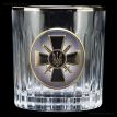 Набор 6-ти стаканов для виски Boss Crystal «Сухопутные войска ВСУ» (золото, серебро, платина) 