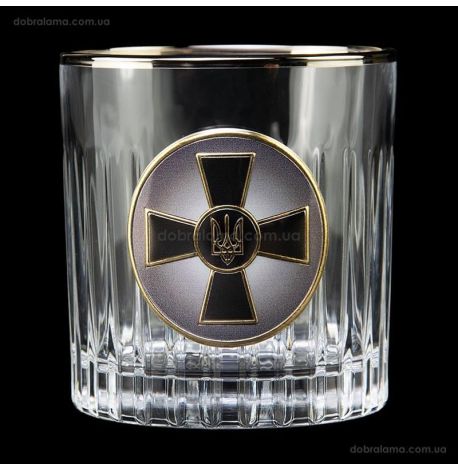 Набор 6-ти стаканов для виски Boss Crystal «ВСУ» (золото, серебро) 