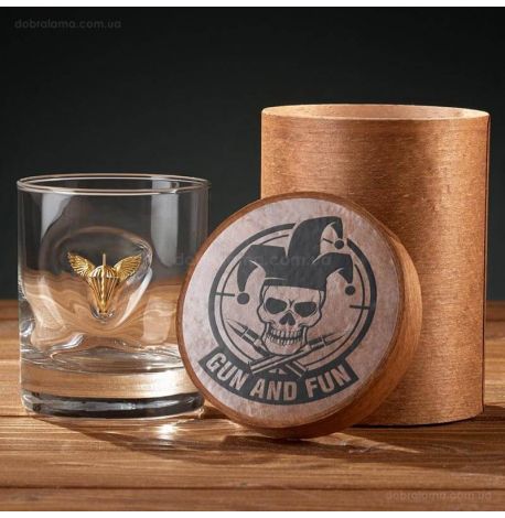 Стакан для виски с гербом ДШВ